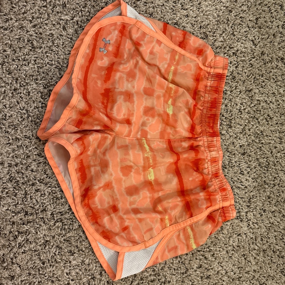 Under Armour Orange Athletic Shorts